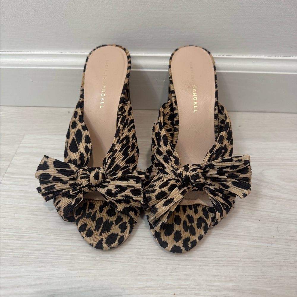 Loeffler Randall Leopard Print Sandals